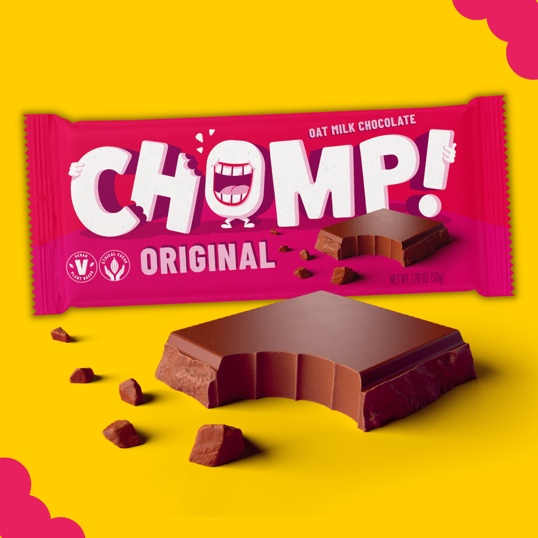 Chomp Chocolate Chomp Original Vegan Milk Chocolate Bar Birch