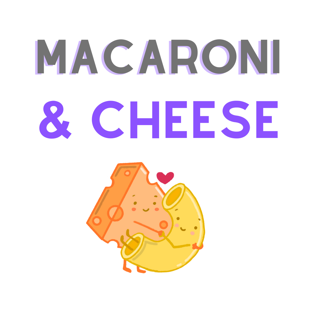 mac and cheese cartoon