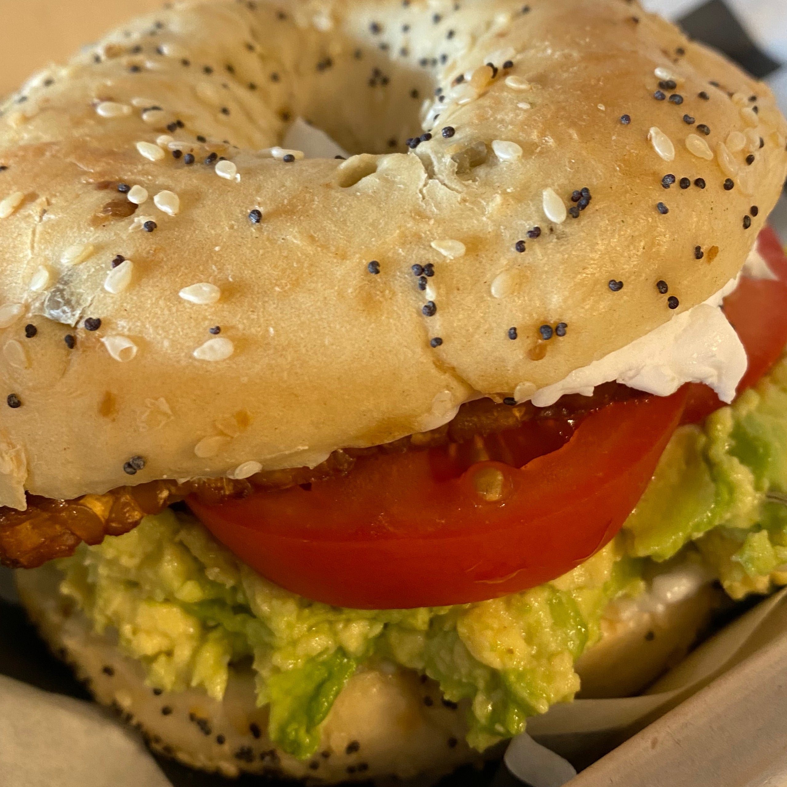 Avocado Bagel Sandwich Birch Cafe Cleveland Vegan Cafe & Catering